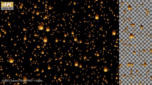 Sky Lanterns 4K