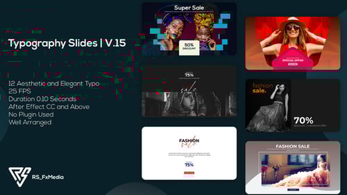 Typography - Fashion Promo Slides V.15