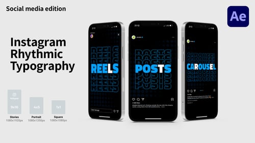 Instagram Rhythmic Typography | Reels / Shorts / Tik Tok