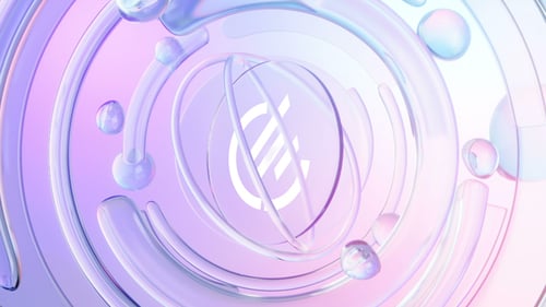 Bubble Glass Logo Reveal 3D