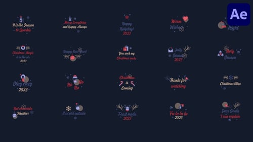 Christmas Design Titles for After Effects