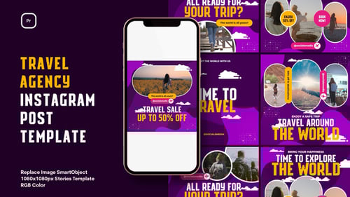 Travel Agency Instagram Post | MOGRT