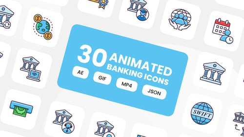 Animated Banking Icons
