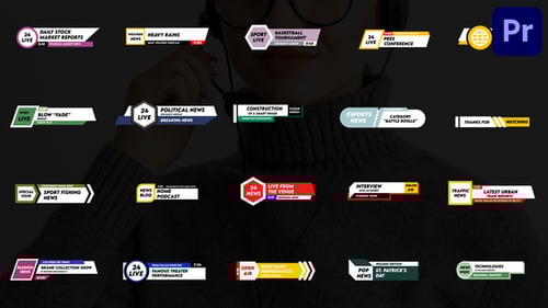News Lower Thirds for Premiere Pro