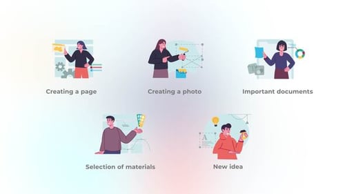 Creative agency - Flat concept