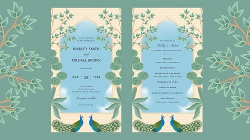 Indian Wedding Animated Invitation Template