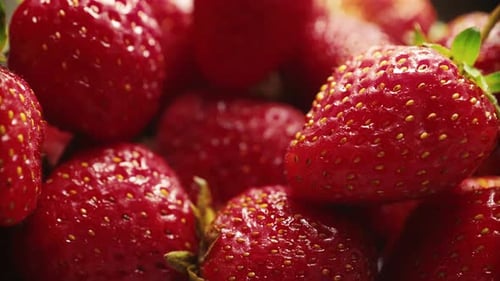 fresas de primer plano