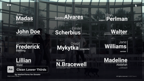 Clean Lower Thirds \ AE