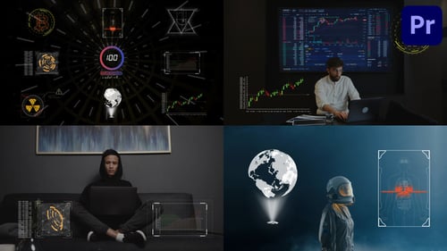Digital Futuristic Interface Pack for Premiere Pro