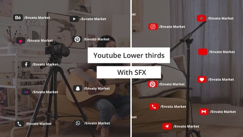 Youtube social media Lower thirds