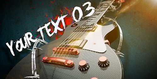 Rock Guitar Text Opener