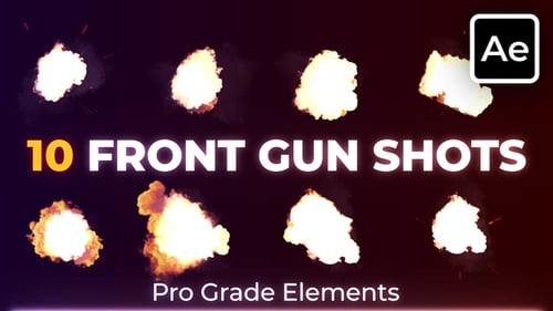 Front Gun Muzzle Flashes