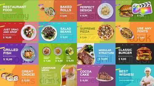 Restaurant Food (Social Media) for FCPX