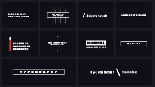 Minimal Animated Titles | Premiere Pro