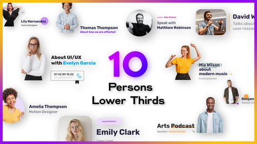 10 Minimal Person Lower Thirds