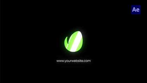 Minimal Gradient Logo Reveal | AE