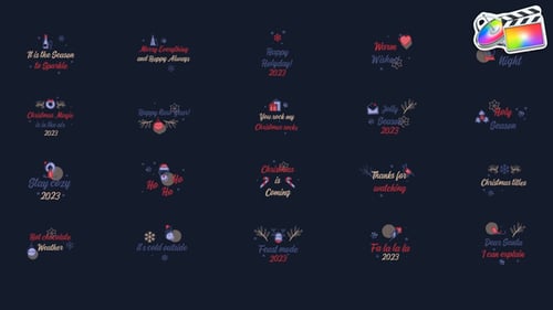 Christmas Design Titles for FCPX