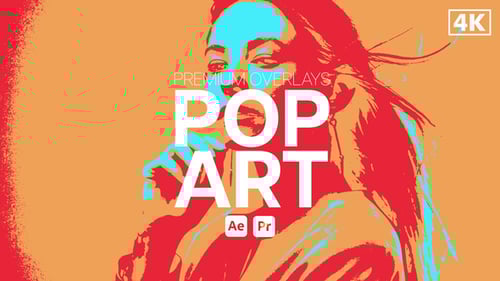Sobreposições Premium Pop Art