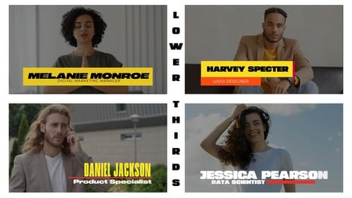 Colorful Lower Thirds