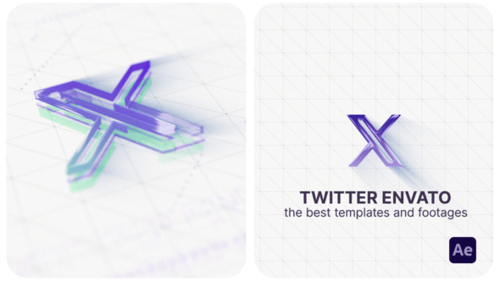 Simple Glossy 3D Logo Reveal