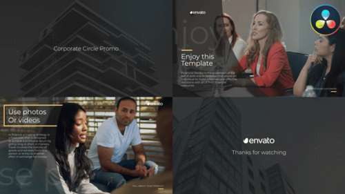 Corporate Circle Promo for DaVinci Resolve