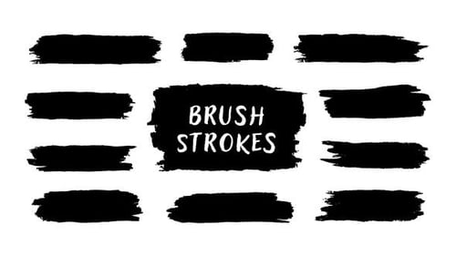Animated Brush Strokes & Paintbrush Overlays