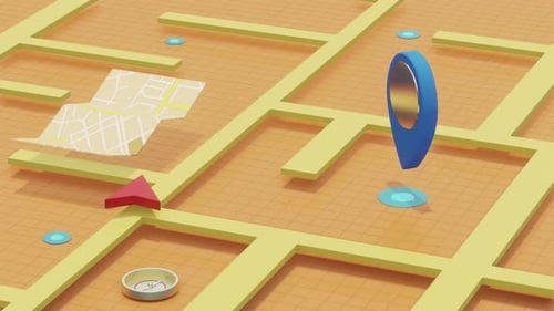 gps navigation system concept