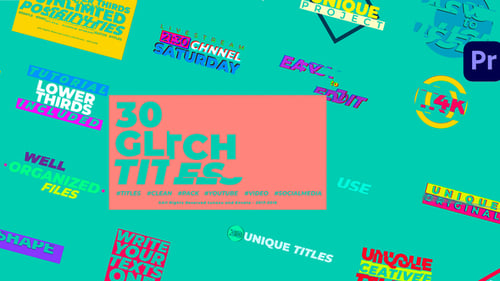 Glitch Titles - Premiere Pro