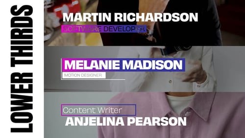 Elegant Lower Thirds