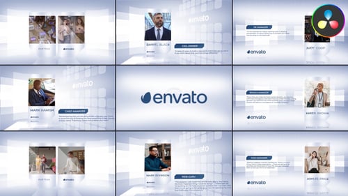 Company Employees Presentation for DaVinci Resolve