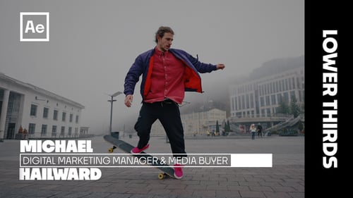 10 Minimal Lower Thirds for After Effects