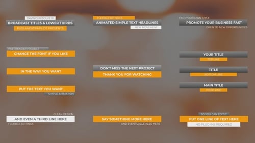 Broadcast Lower Thirds | DR