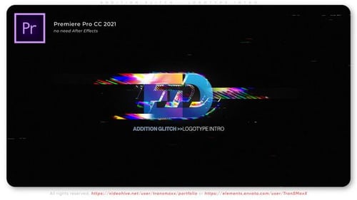 Addition Glitch - Logotype Intro