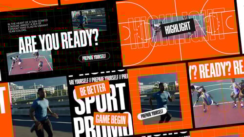Creative Sport Promo After Effect Template