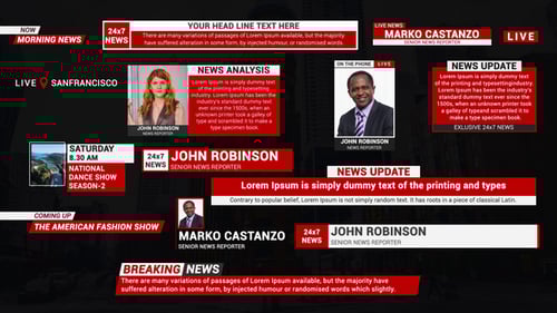 Broadcast News Lower Thirds