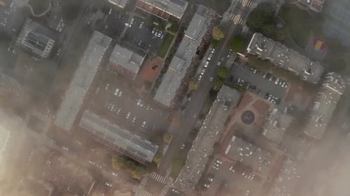 Flying Over San Francisco During Fog and Clouds