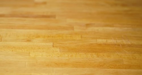 Animation en volume Cutting Oignon rouge sur une planche à découper en bois