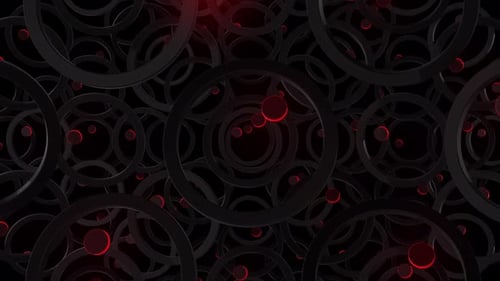 Dark Background And Moving Red Circle