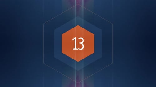 The number 13 appears and has glow and light streaks