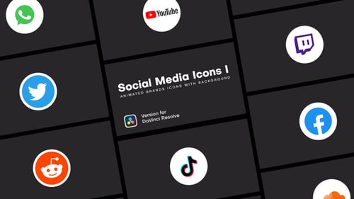 Social Media Icons I | DaVinci Resolve