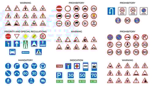 Animated Road Signs