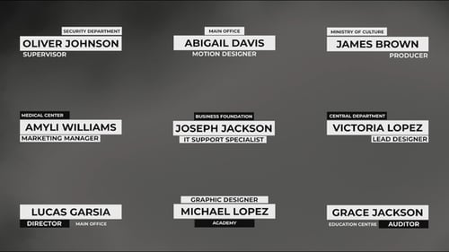 Classic Titles Lower Thirds DR