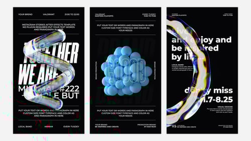 Abstract 3d Typography