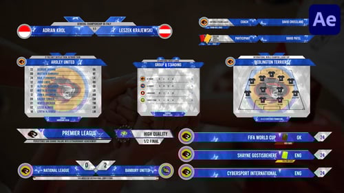 Sport Lower Thirds for After Effects