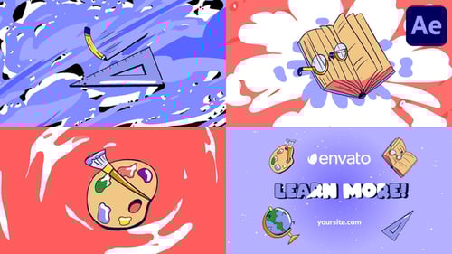 Logo Education Morphing para After Effects