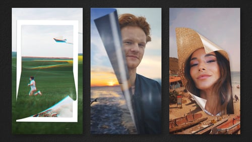 Vertical Page Turn Reel Transitions