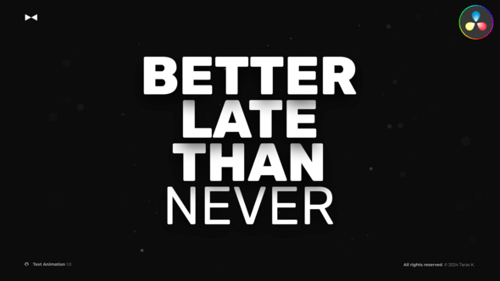 Text Animation 1.0 \ DR