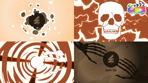 Scull And Bones Logo for FCPX