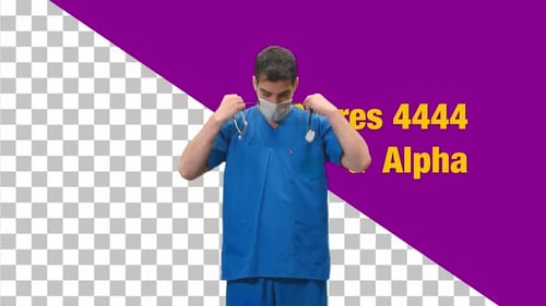 Männlicher Arzt oder Krankenschwester