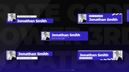 Lower Thirds: Modern Corporate (MoGRT)